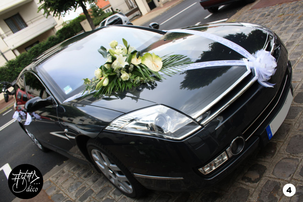 faire sa decoration de voiture mariage