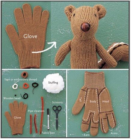 faire un doudou gant
