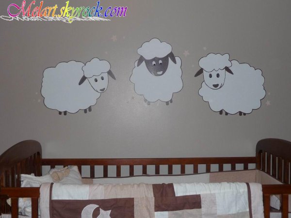 cadre moutons chambre bebe