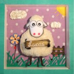 cadre moutons chambre bebe