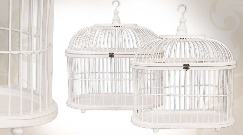 cage oiseaux en bois deco
