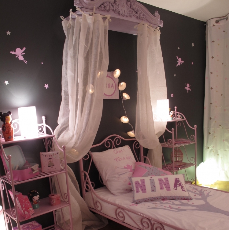 chambre deco rose et gris