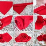 comment faire decoration avec serviette table