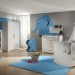 deco chambre bebe garcon bleu et vert