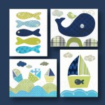 deco chambre bebe poisson