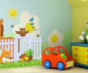 deco chambre bebe vache