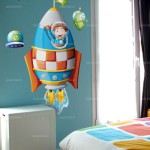 deco chambre garcon fusee