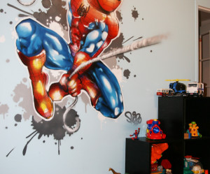 deco chambre garcon spiderman