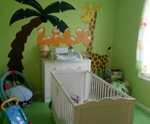 deco chambre jungle bebe