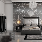 deco chambre noir et argent