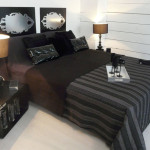 deco chambre noir et argent