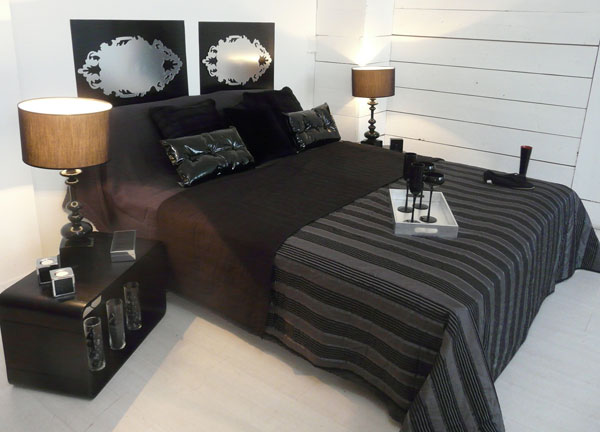 deco chambre noir et argent