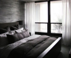 deco chambre noir et argent