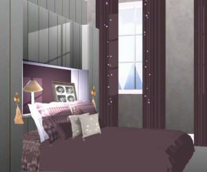 deco chambre prune