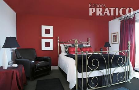 deco de chambre en rouge