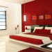 deco de chambre rouge et blanc