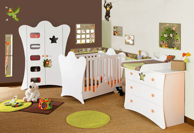 deco jungle pour chambre de bebe