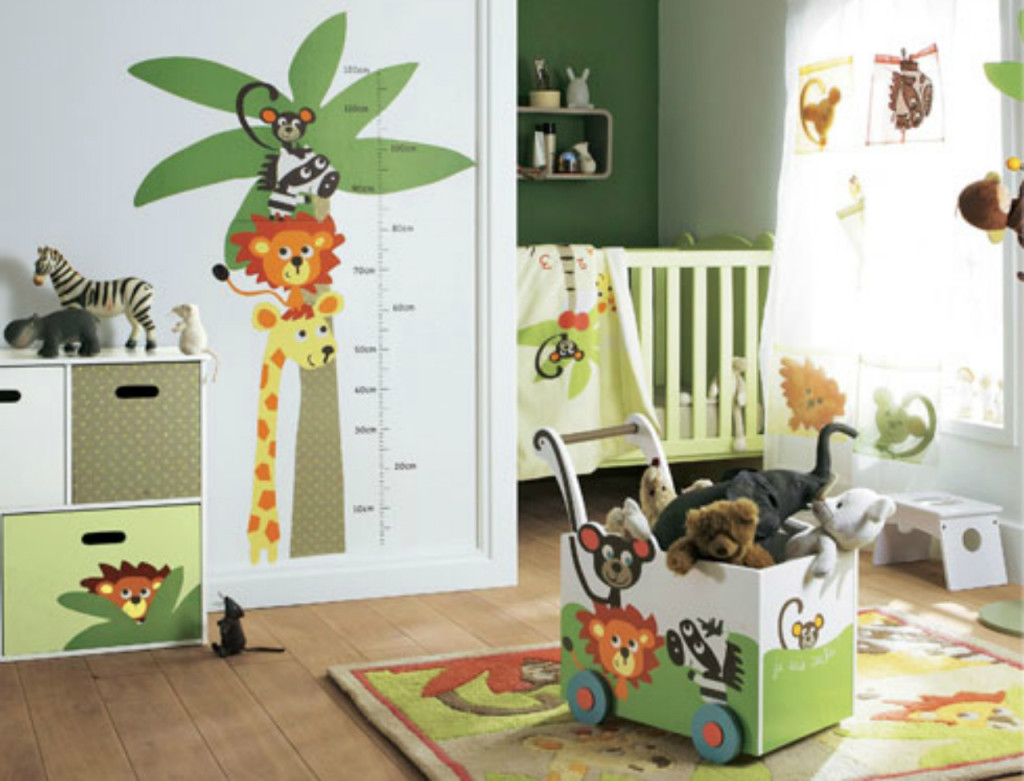 deco jungle pour chambre de bebe