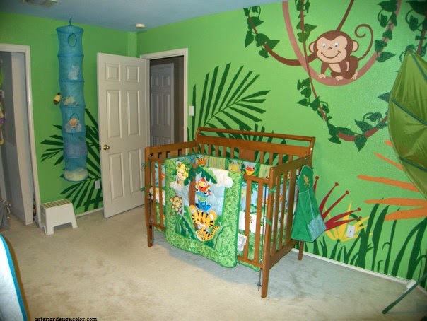 deco jungle pour chambre de bebe
