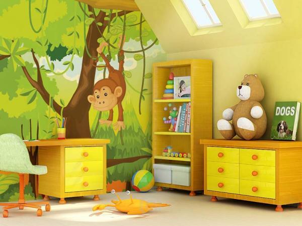 deco jungle pour chambre de bebe