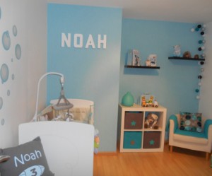 decoration chambre bebe bleu