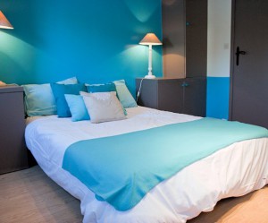 decoration chambre bleu