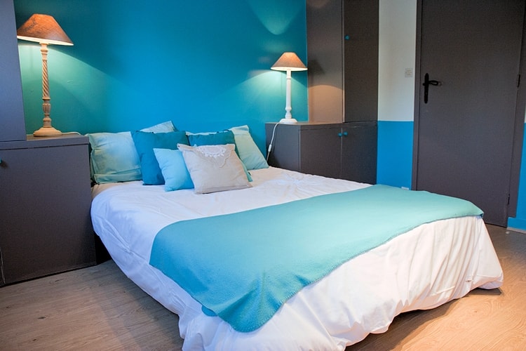 decoration chambre bleu turquoise
