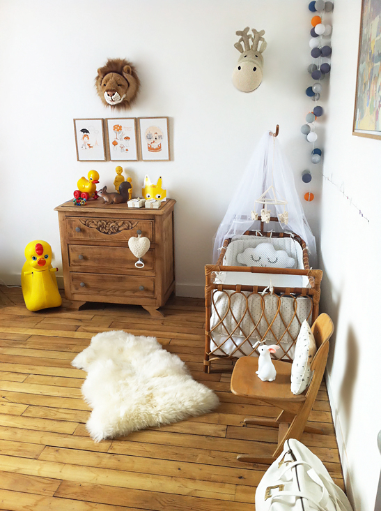 decoration chambre fille retro