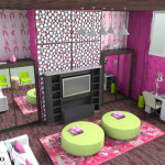 decoration chambre fille star