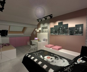 decoration chambre fille style new york