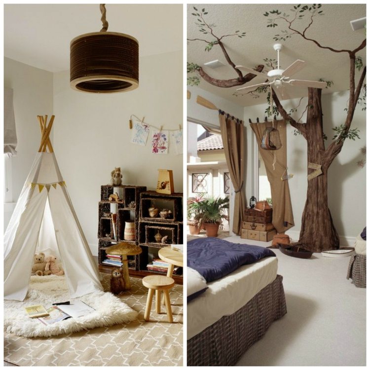 decoration chambre foret