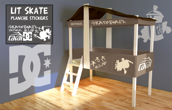 decoration chambre skate