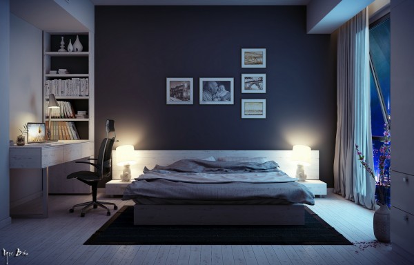 decoration chambre sombre