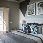 decoration chambre taupe et bleu