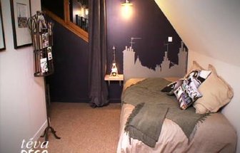 decoration chambre theme paris