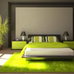 decoration chambre vert anis