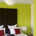decoration chambre vert anis