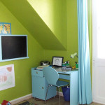 decoration chambre vert anis