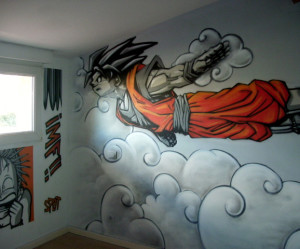 decoration de chambre dragon ball z