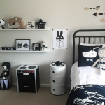 decoration pour chambre en noir et blanc