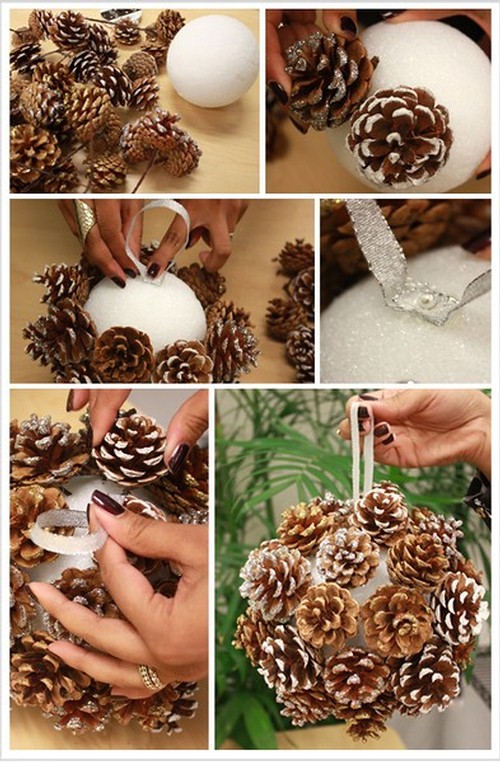 fabriquer deco noel avec pomme pin