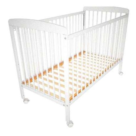 lit bebe a roulettes blanc