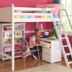 lit mezzanine avec bureau pour fille