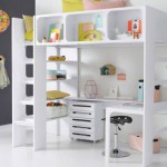 lit mezzanine avec bureau pour fille