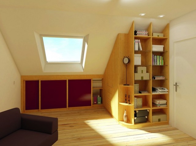 astuce rangement chambre mansardee