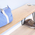 bout de lit en bois brut