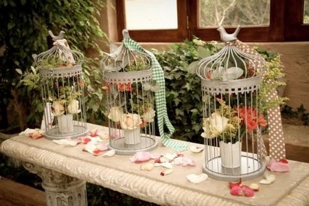 cage oiseau deco table
