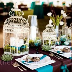 cage oiseau deco table