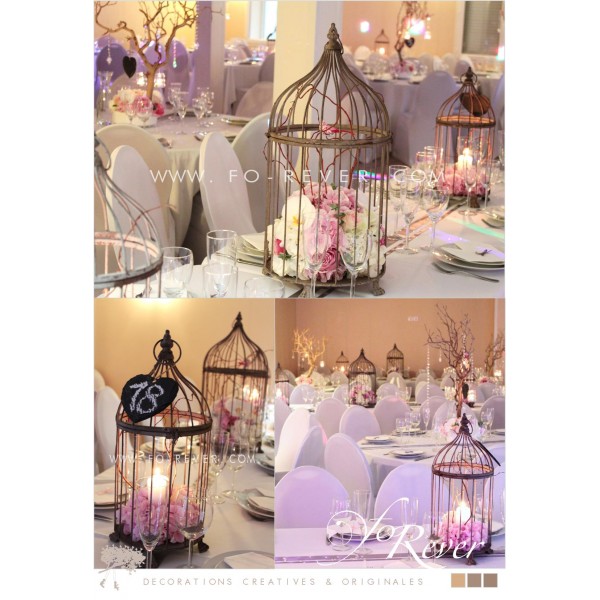 cage oiseau deco table