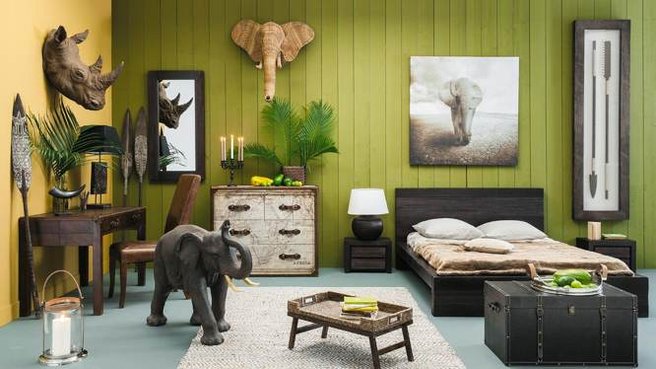 chambre deco exotique